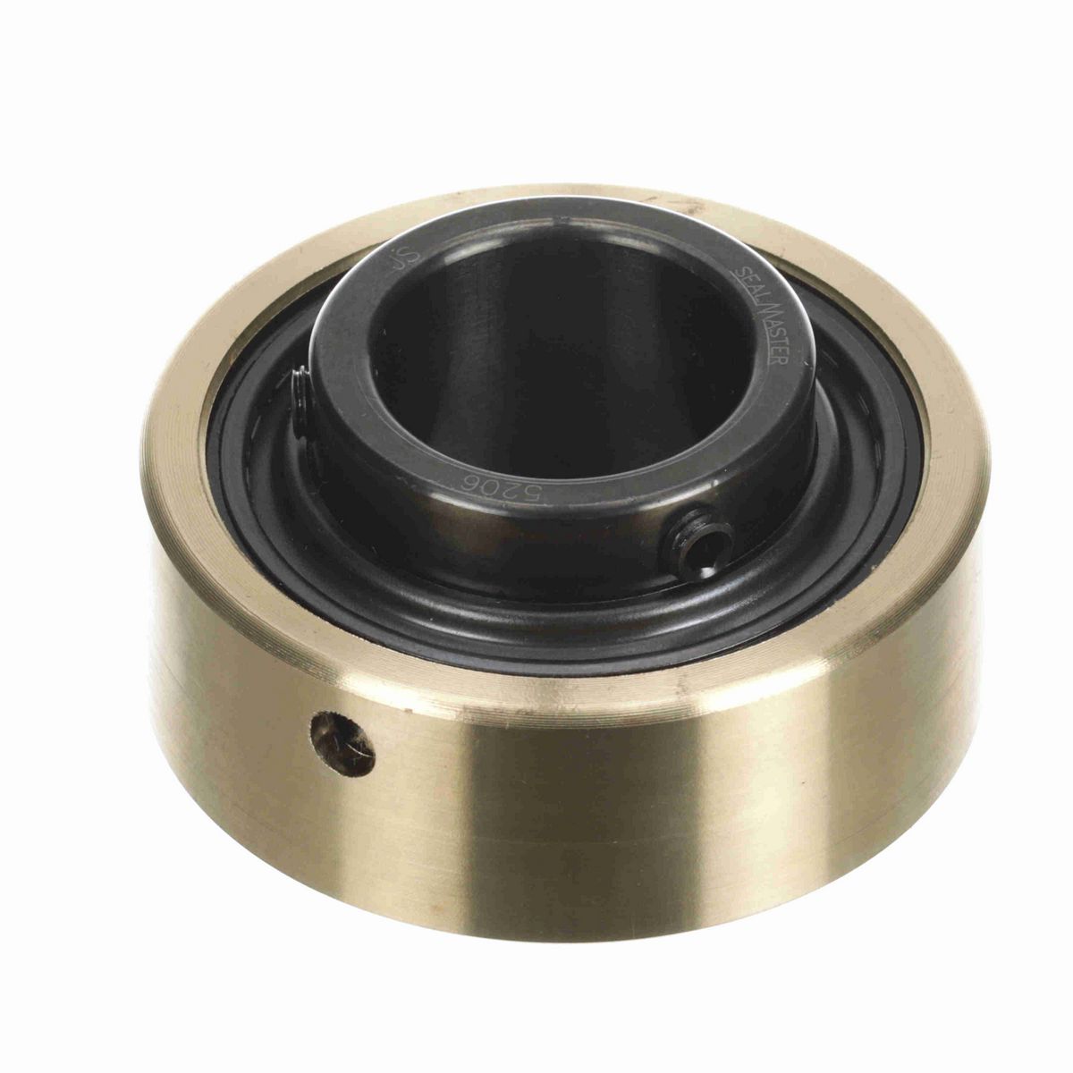Sealmaster Mounted Insert Only Ball Bearing - 52100 Bearing Steel, Black Oxided - Setscrew Lock - AR-206