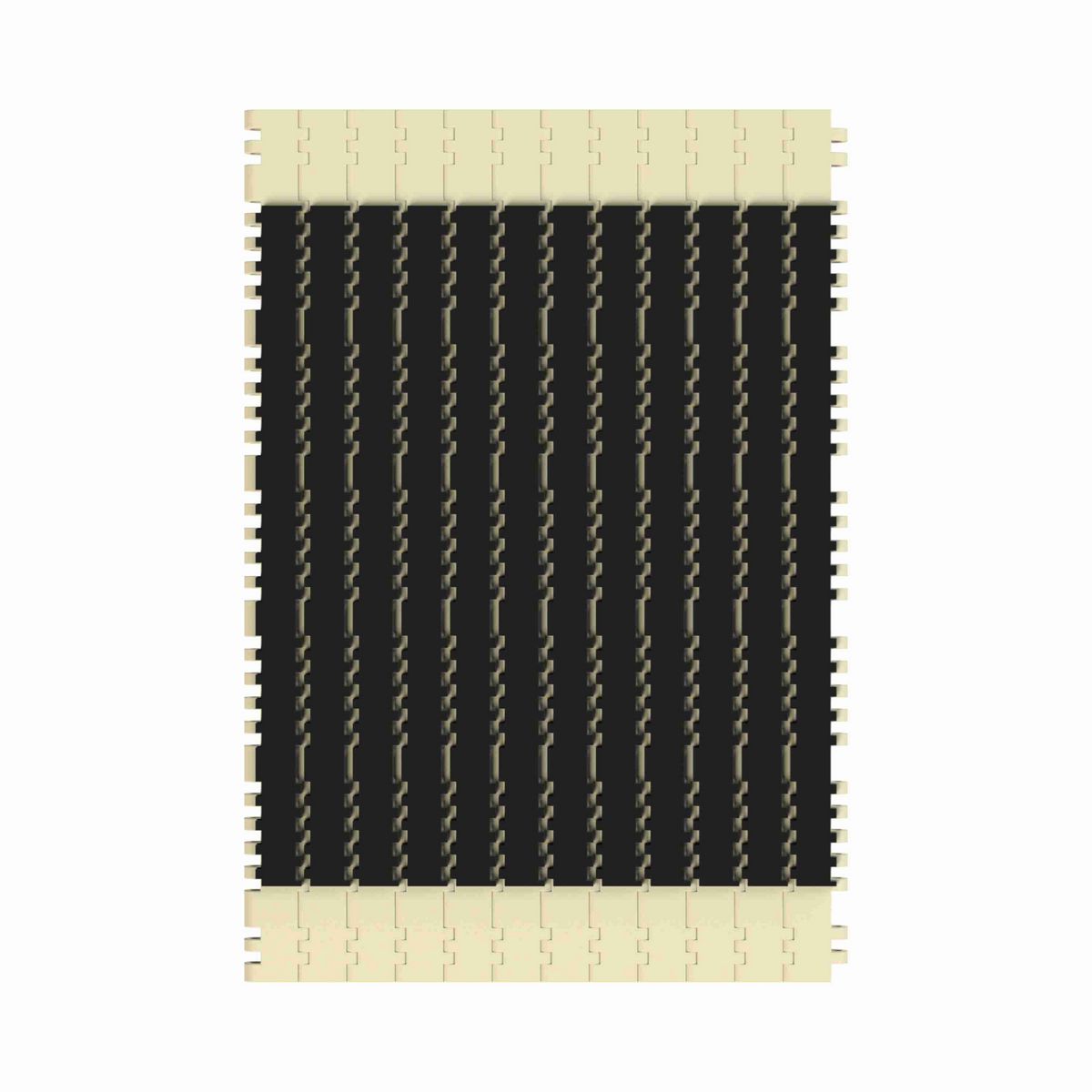 Rexnord 7705 RubberTop® Straight Running RubberTop®, Material: Beige High Temperature, Width: 24in, Pitch: 1in - 10324550