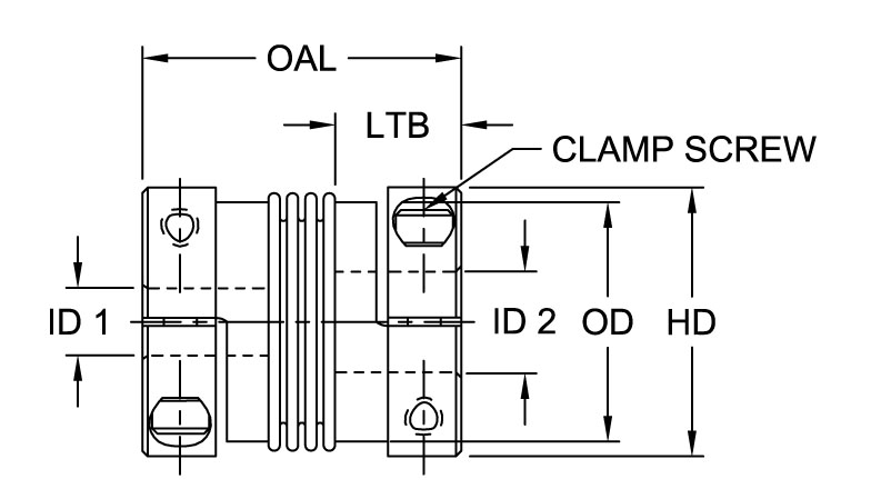 BWLC Series - Bellows Clamp Style Couplings - Metric Bores Timken 68514477010