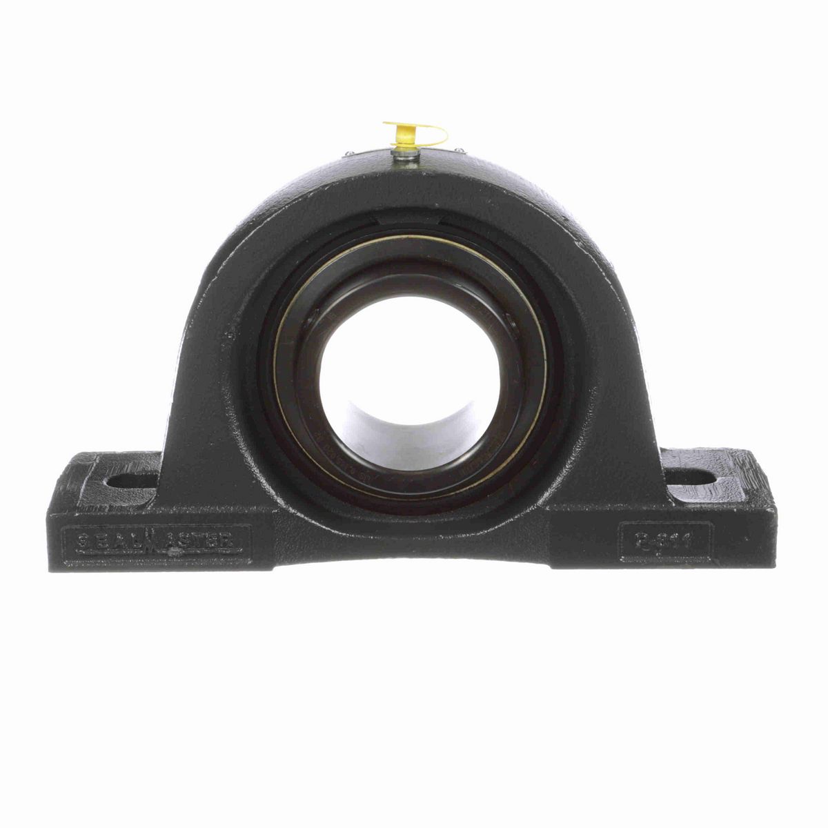 Sealmaster Mounted Cast Iron Two Bolt Low Base Pillow Block Ball Bearing - 52100 Bearing Steel, Black Oxided - Setscrew Lock - NPL-43