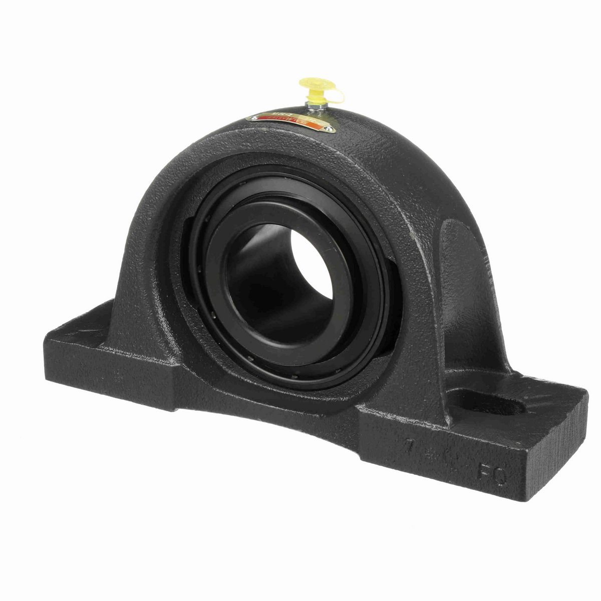 Sealmaster Mounted Cast Iron Two Bolt Pillow Block Ball Bearing - 52100 Bearing Steel, Black Oxided - Setscrew Lock - MP-39C