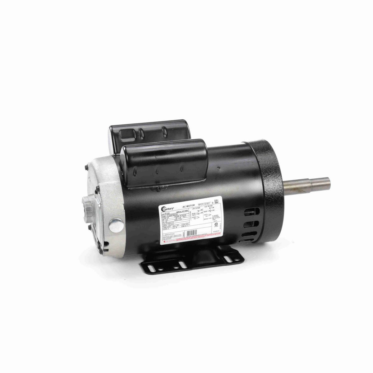 Century Close-Coupled Pump Motor, 1.5 HP, 1 Ph, 60 Hz, 230/115 V, 1800 RPM, R145JM Frame, DP - P123