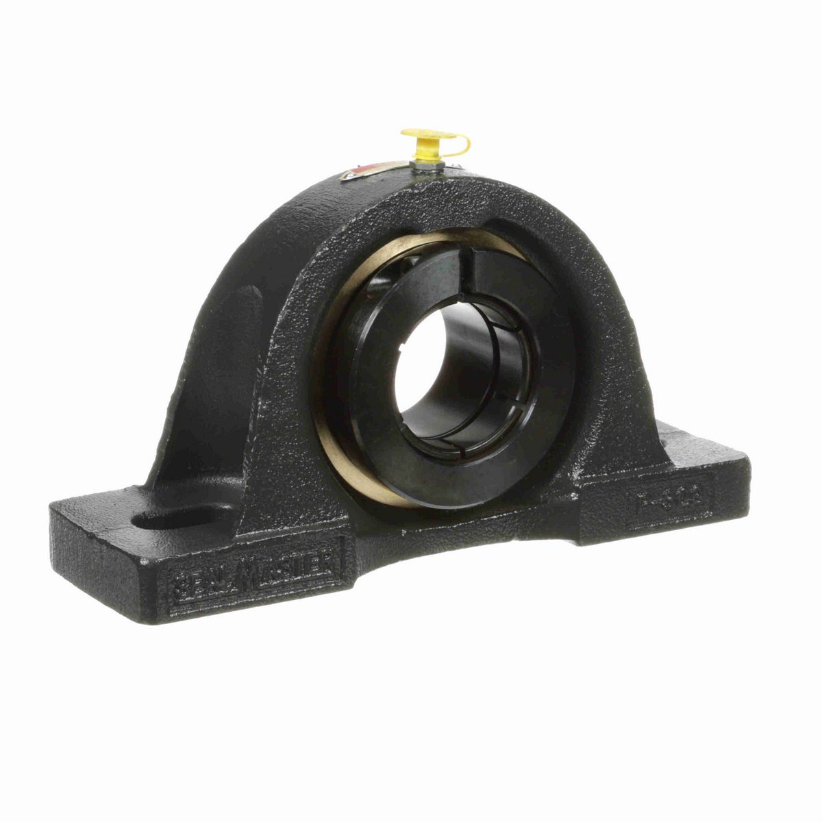Sealmaster Mounted Cast Iron Two Bolt Pillow Block Ball Bearing - 52100 Bearing Steel, Black Oxided - Concentric Lock - EMP-31T