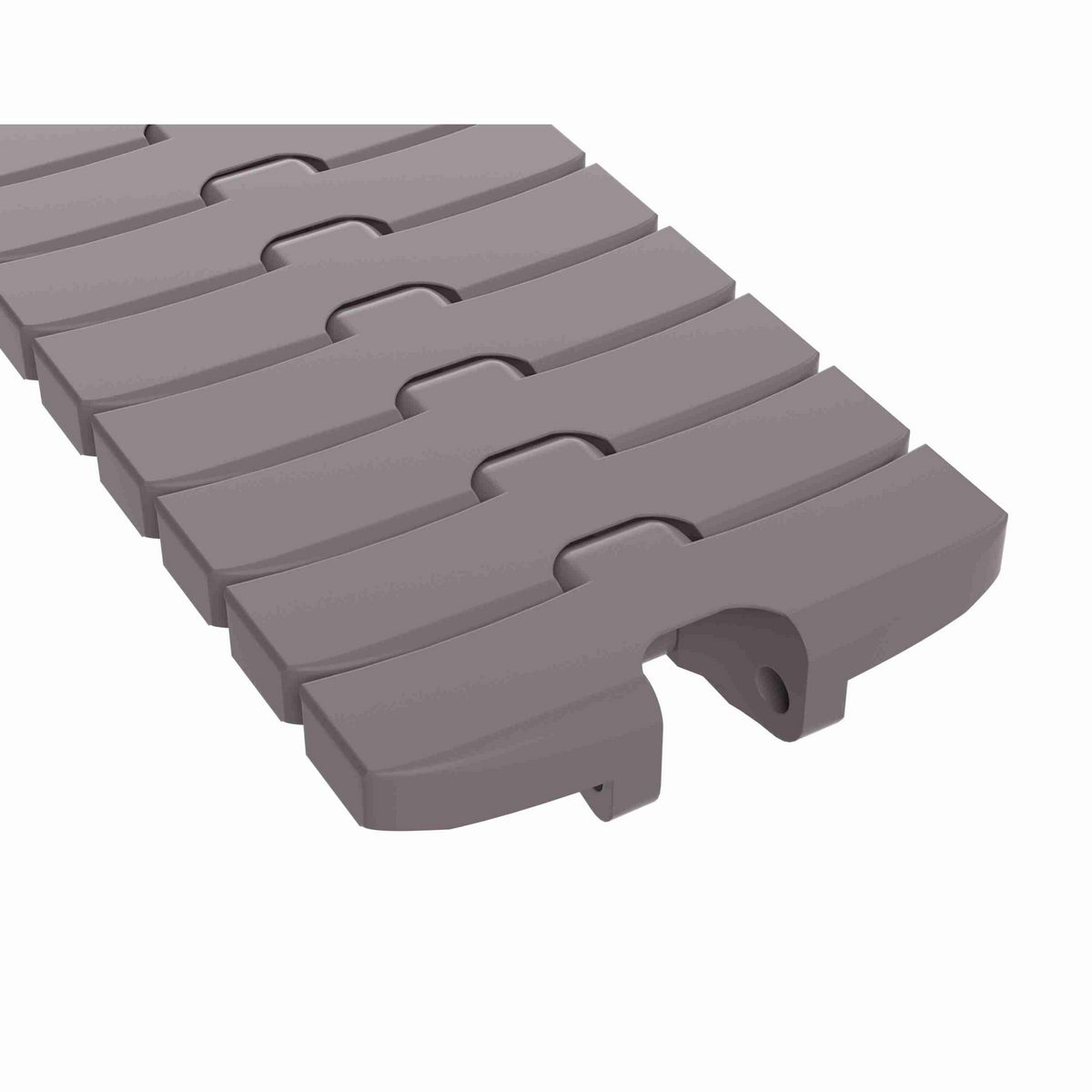 Rexnord 1055 FTM Side-flexing Solid Top, Material: Brown High Performance, Width: 4.5in, Pitch: 1in - 749.43.421