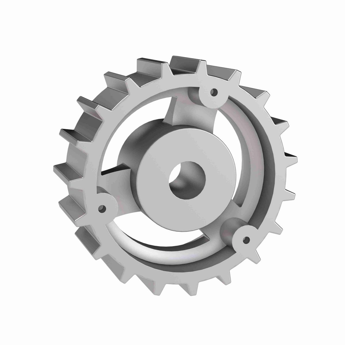 Rexnord 815 Series Solid One Piece Cast Iron Sprocket with 19 Teeth and a 3/4in Round Rough Stock Bore (RSB) - 401-154-8