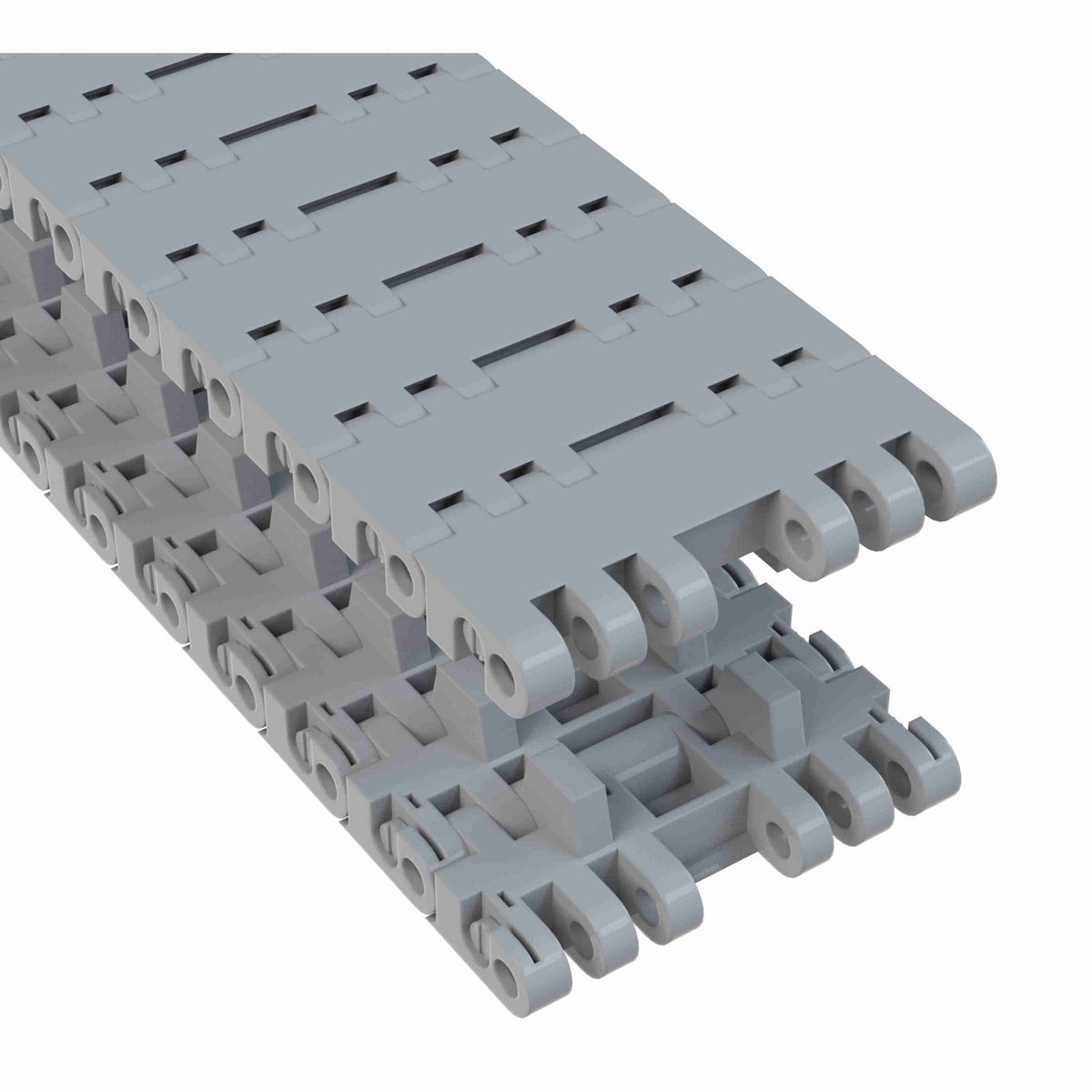 Rexnord 7705 Straight Running Solid Top, Material: Silver Platinum Series™ X, Width: 3.25in, Pitch: 1in - 10286169