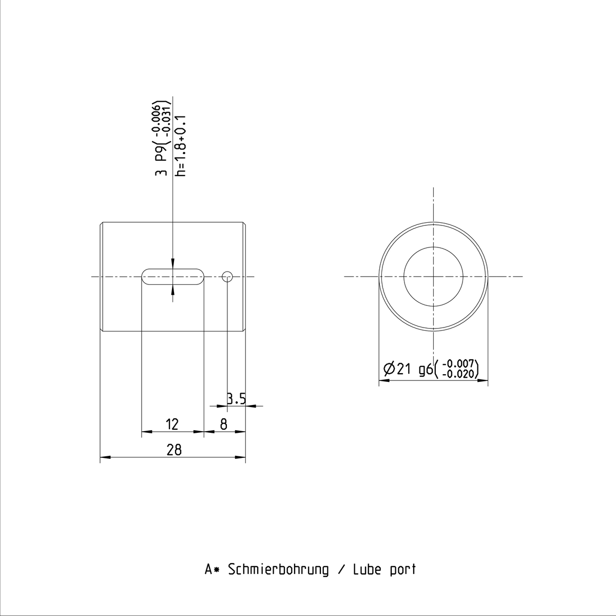 Одинарная цилиндрическая гайка Bosch Rexroth ZEM-E-K 12X5RX2-3 [R153246225]