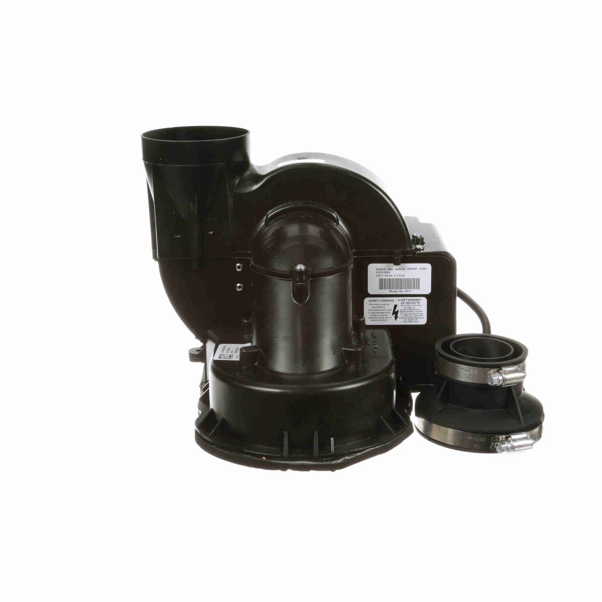 FASCO Round Outlet Shaded Pole OEM Replacement Draft Inducer Blower, 120 Volts, Flange: No - W11