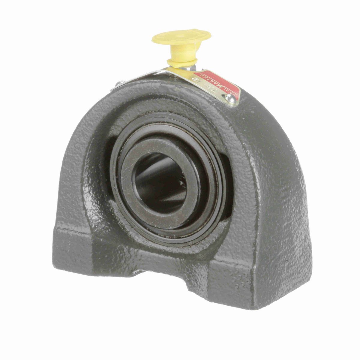 Sealmaster Mounted Cast Iron Tapped Base Pillow Block Ball Bearing - 52100 Bearing Steel, Black Oxided - Setscrew Lock - TB-12