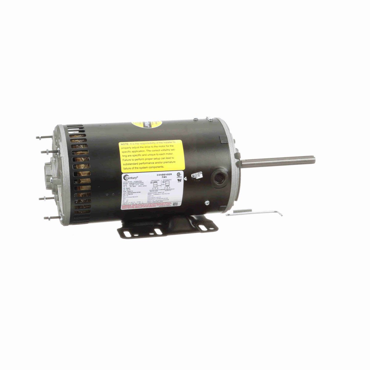 Century JuggerNaut® Pro Condenser Fan Motor, 1&0.75 HP, 3 Ph, 60/50 Hz, 230/460&190/380 V, 56HZ Frame, OPAO - H1053A-PRO