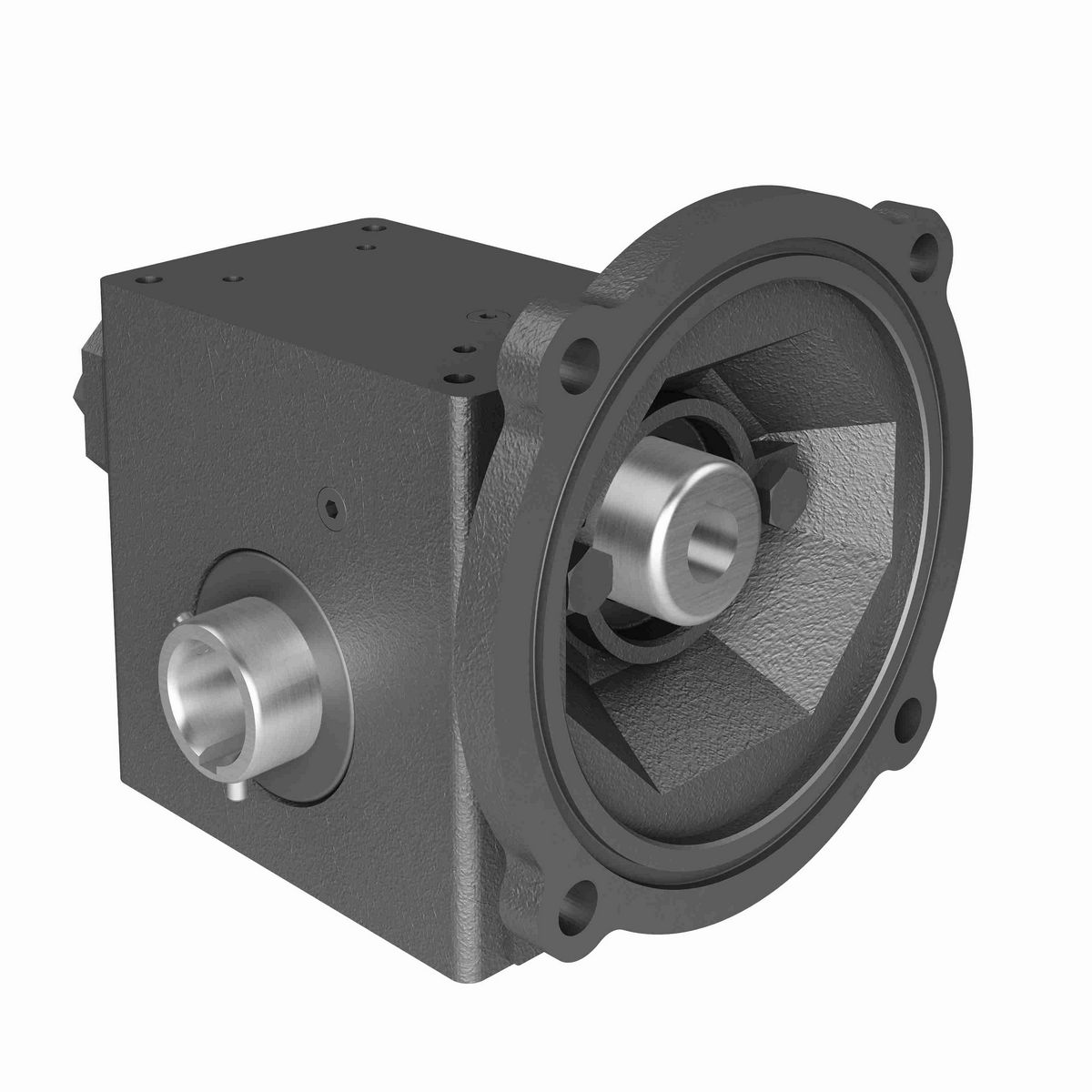 Hub City PowerCubeX Worm Gear Reducer Cast Iron Single-Reduction Worm Reducer - 185 30/1 B WR 56C 1.000