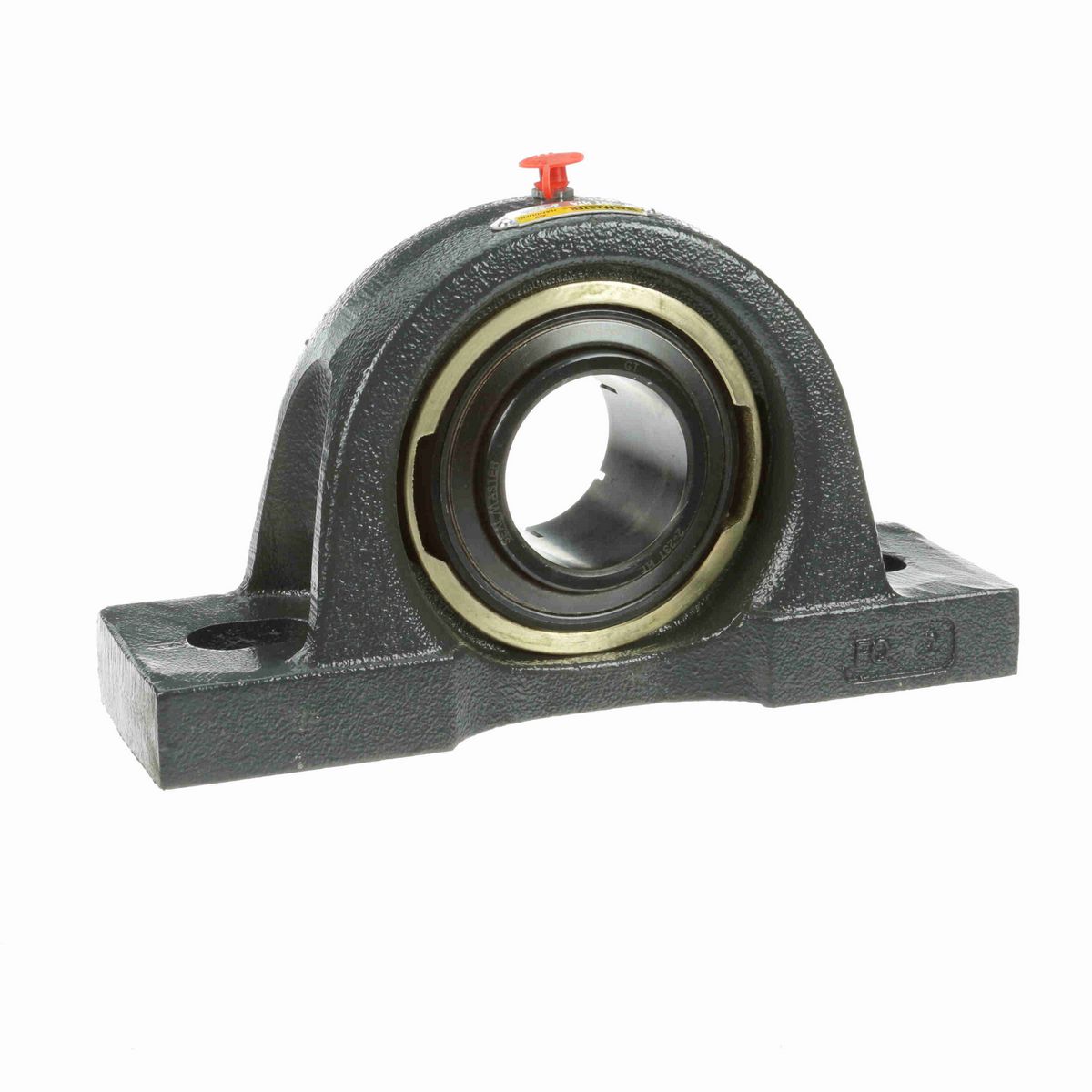 Sealmaster Mounted Cast Iron Two Bolt Pillow Block Ball Bearing - 52100 Bearing Steel, Black Oxided - Concentric Lock - High Temperature & Air Handling Housing Fit, Noise Tested - EMP-35T HTA