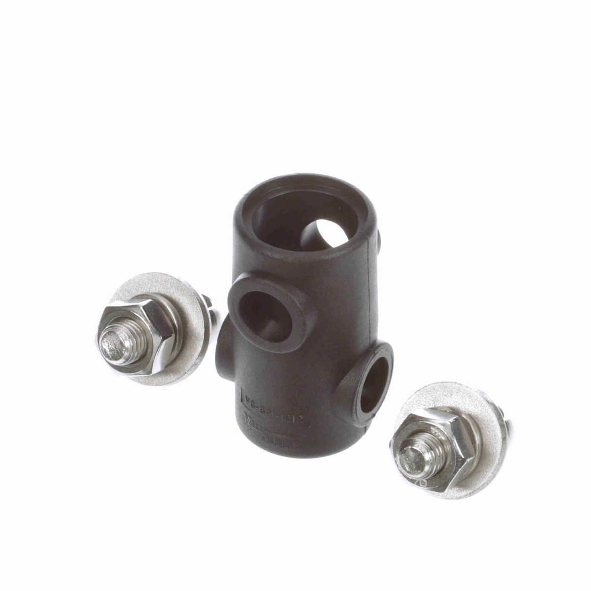 System Plast Cross Block for 1/2-in round x 1/2-in round w/ 2 Nuts - VG-621NN-12-12