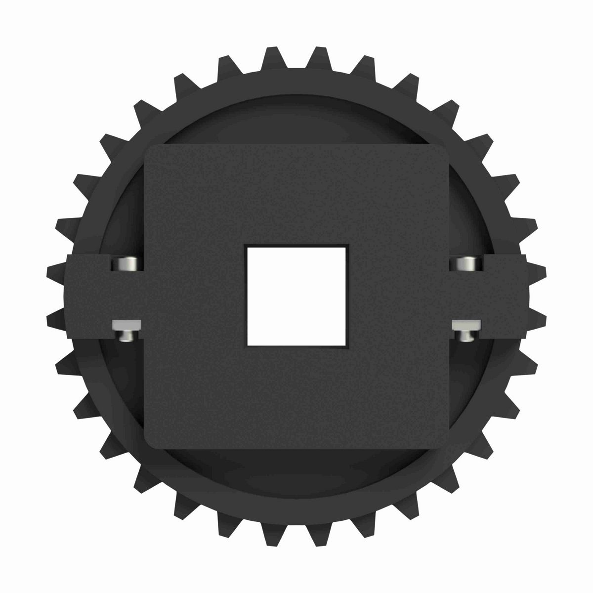 Rexnord 1500 Series Split Molded Nylon Sprocket with 32 Teeth and a 2-1/2in Square Bore - 614-148-3