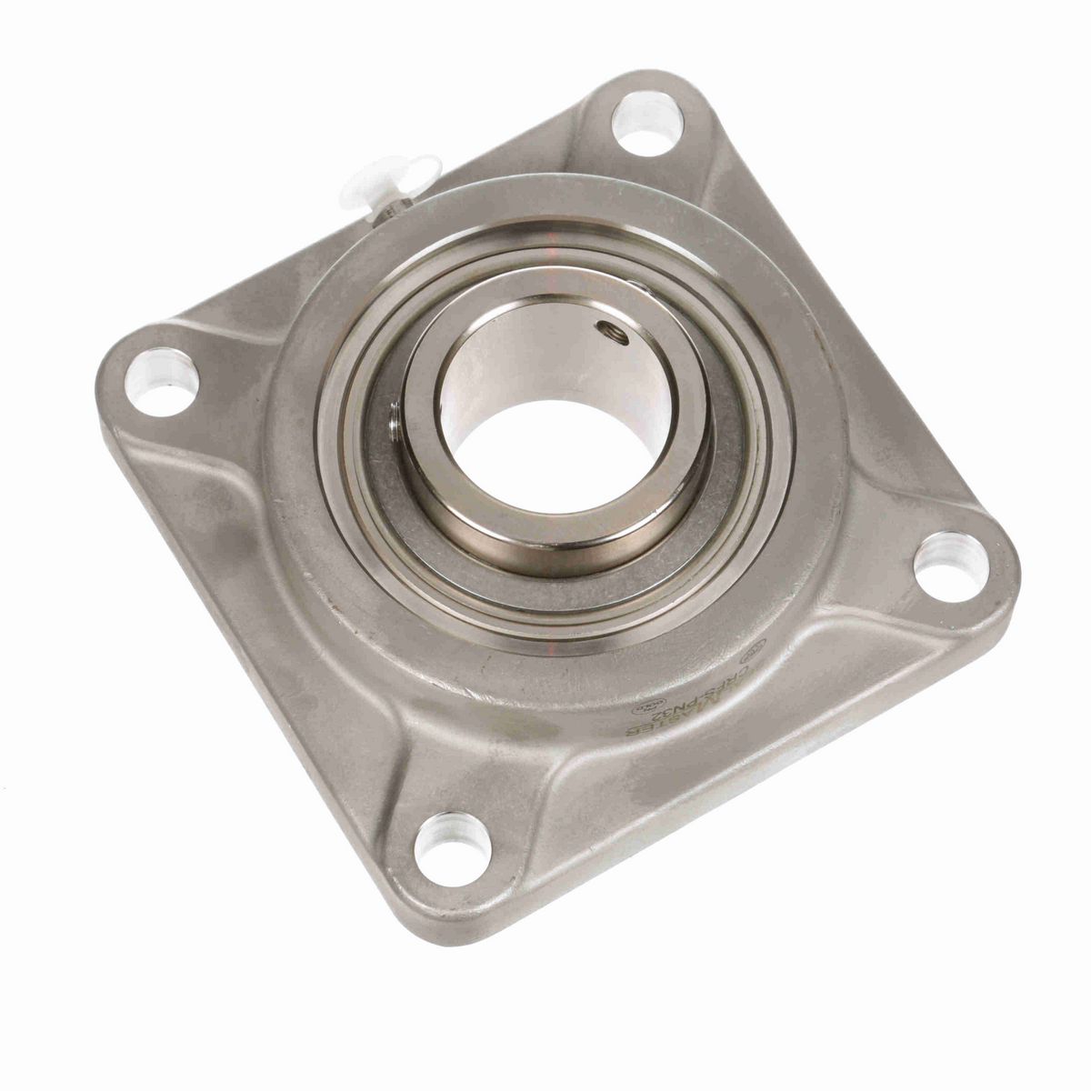 Sealmaster Mounted Stainless Steel Four Bolt Flange Ball Bearing - 52100 Bearing Steel, Phosphorus Nickel Coated - Setscrew Lock - Corrosion Resistant - CRFS-PN32