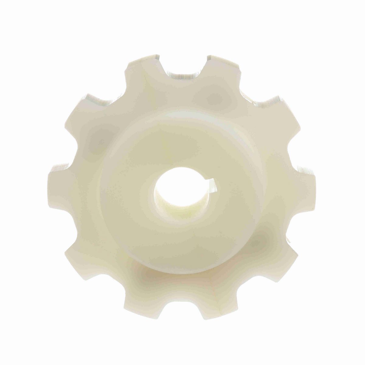 System Plast 882 Series Split Machined Sprocket with 10 Teeth, a 1in Round Shaft-Ready Bore and Setscrew - 882-10R1-DMS-SS