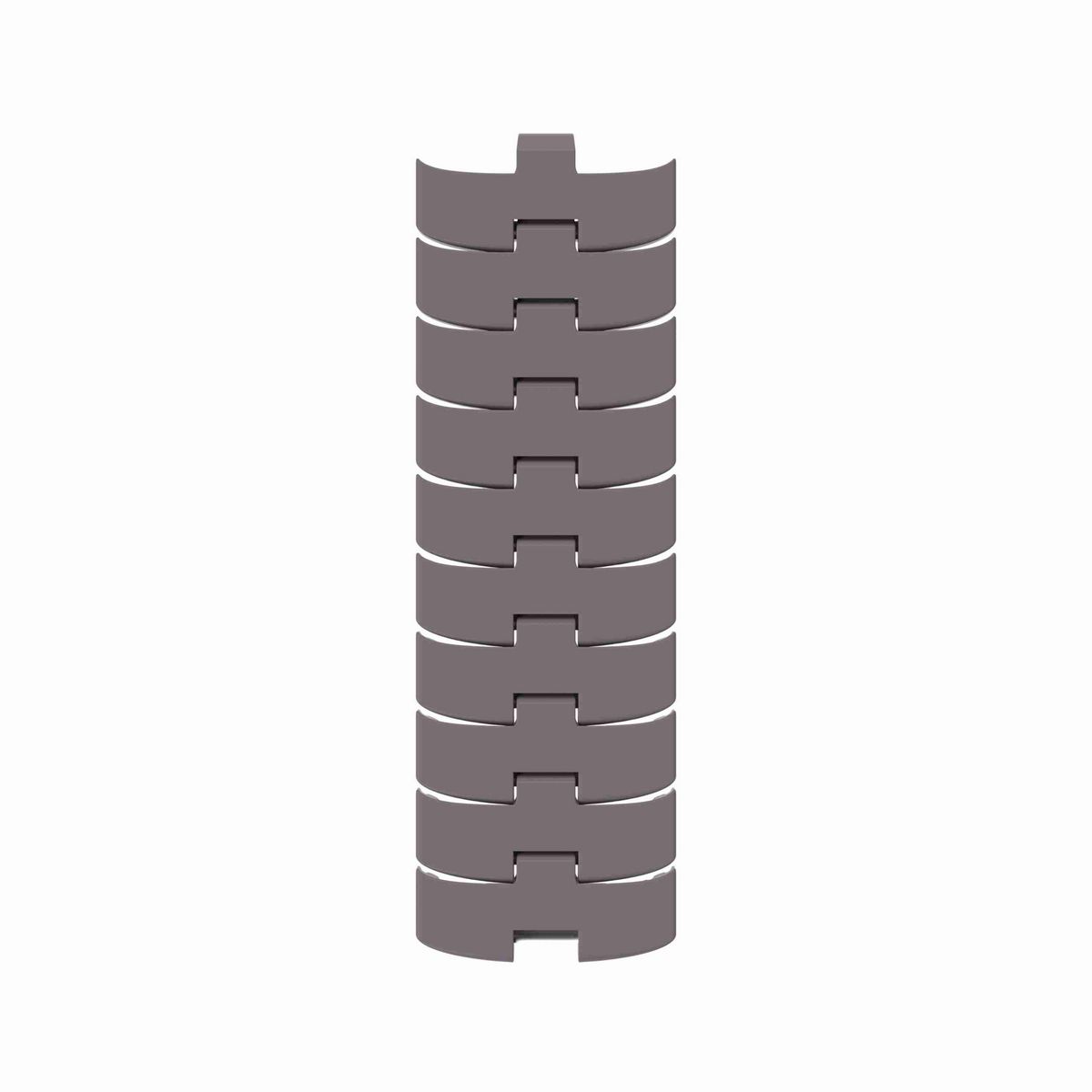 Rexnord 1060 FTM Side-flexing Solid Top, Material: Brown High Performance, Width: 3.3in, Pitch: 1in - 749.10.09