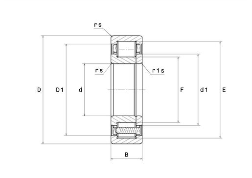 Однорядный цилиндрический роликоподшипник NTN NUP332EG1C3