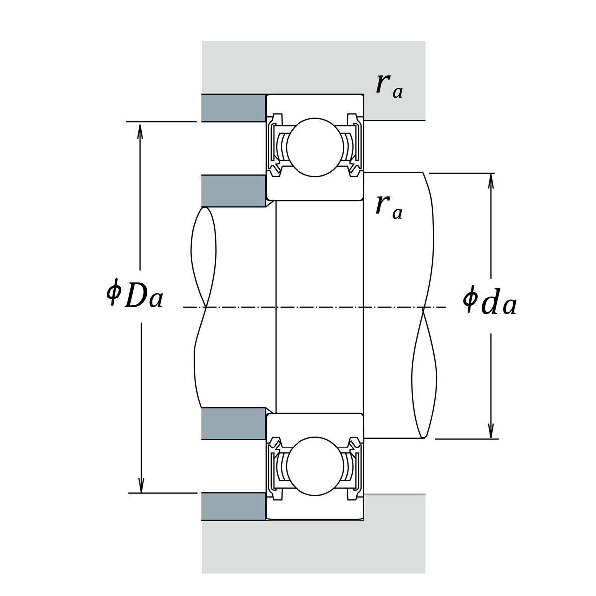 Однорядный радиальный шарикоподшипник NSK 6919C5P5