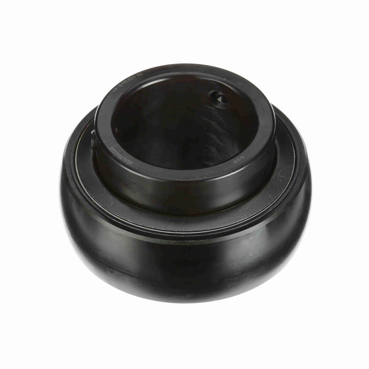Sealmaster Mounted Insert Only Ball Bearing - 52100 Bearing Steel, Black Oxided - Setscrew Lock - 3-315