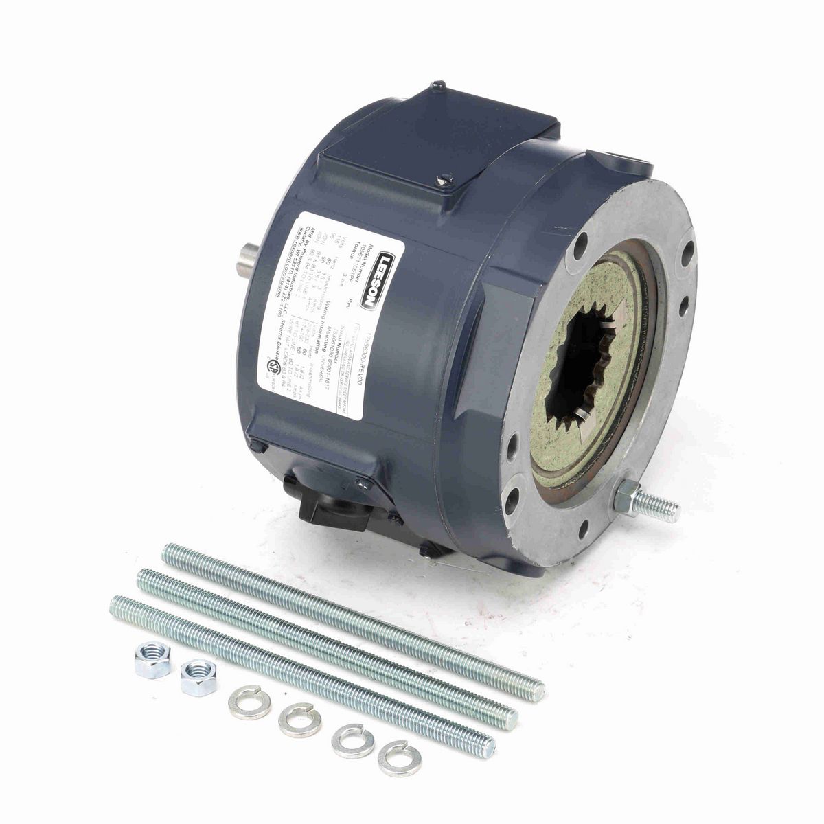 LEESON 3 LB-FT COUPLER BRAKE.56C.NEMA2/IP23.115/230V.1PH.ALUMINUM STEARNS 1056711051PF - 175563.00