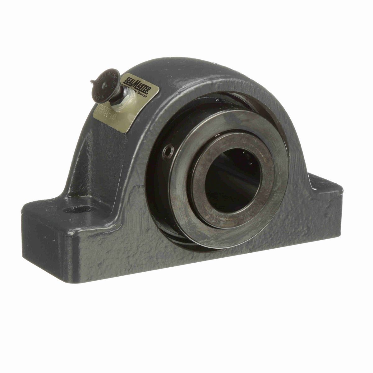 Sealmaster Mounted Cast Iron Two Bolt Pillow Block Spherical Roller - 52100 Bearing Steel, Black Oxided - Collar Mount Lock - USRB5000-400