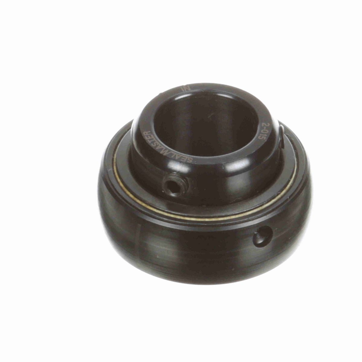 Sealmaster Mounted Insert Only Ball Bearing - 52100 Bearing Steel, Black Oxided - Setscrew Lock - 2-015