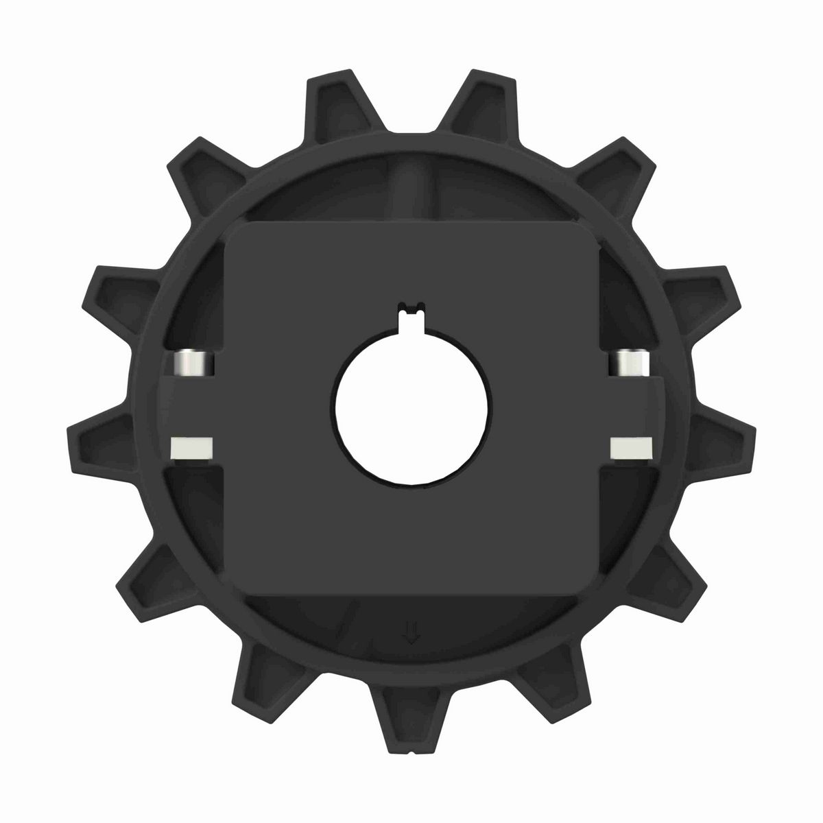 Rexnord 7960 Series Split Molded Nylon Sprocket and a 13 Teeth with 1-1/4in Round Shaft-Ready Bore with Keyway & Setscrew - 614-831-8
