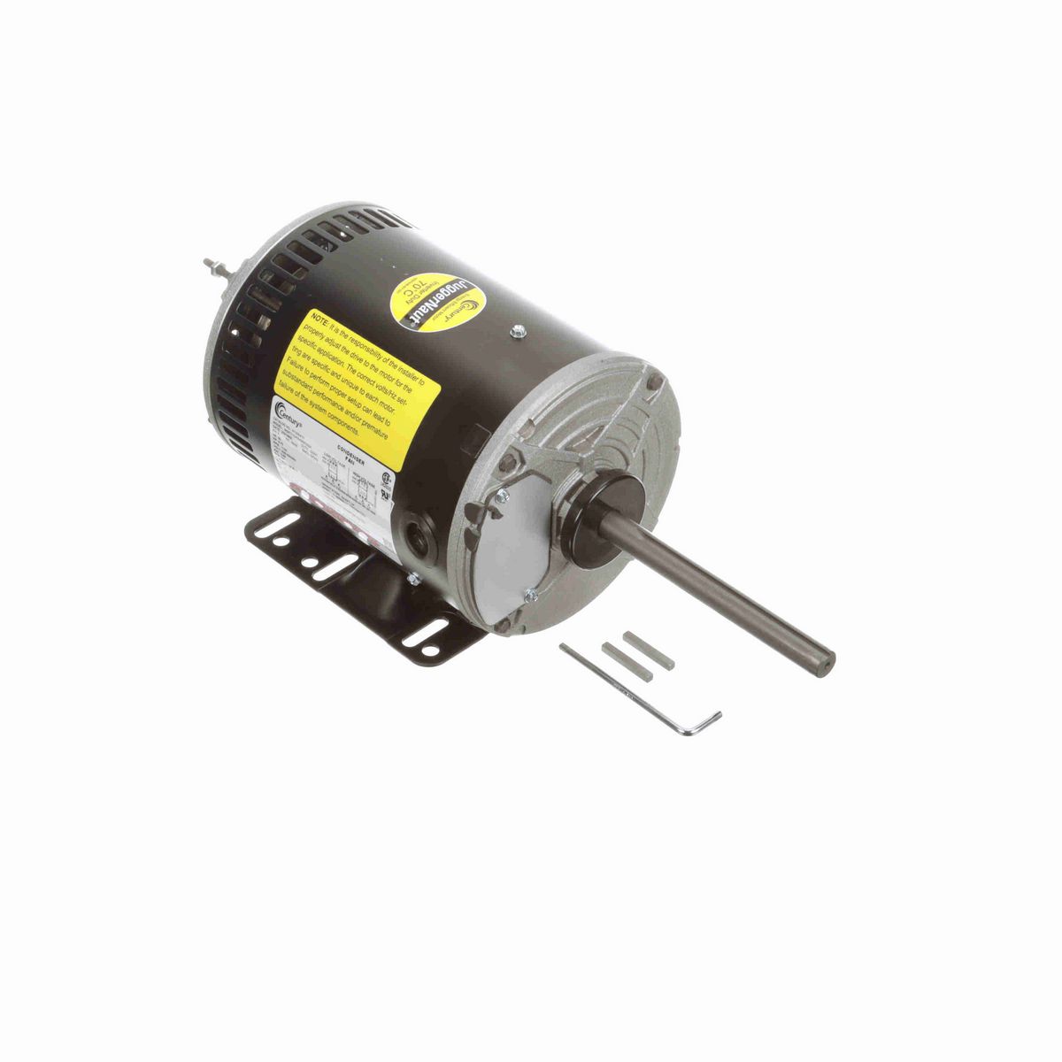 Century JuggerNaut® Condenser Fan Motor, 0.75 HP, 3 Ph, 60 Hz, 230/460 V, 1200 RPM, 56HZ Frame, OPAO - H1056AV1