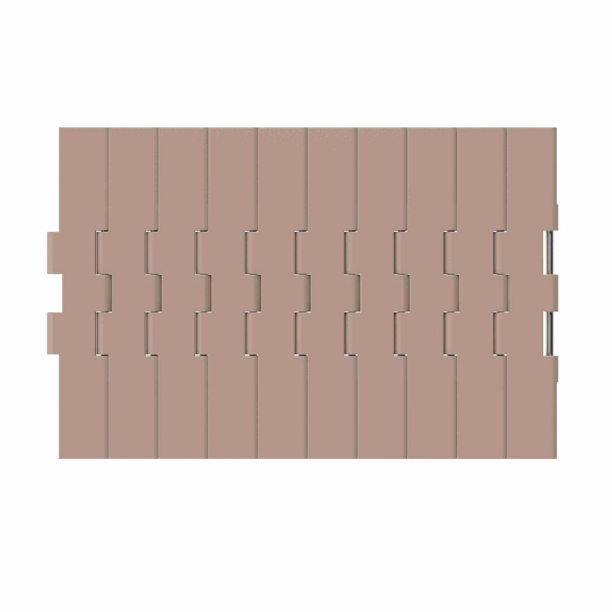 Rexnord 821 Straight Running Solid Top, Material: Tan Low Friction, Width: 12in, Pitch: 1.5in - LF821K12