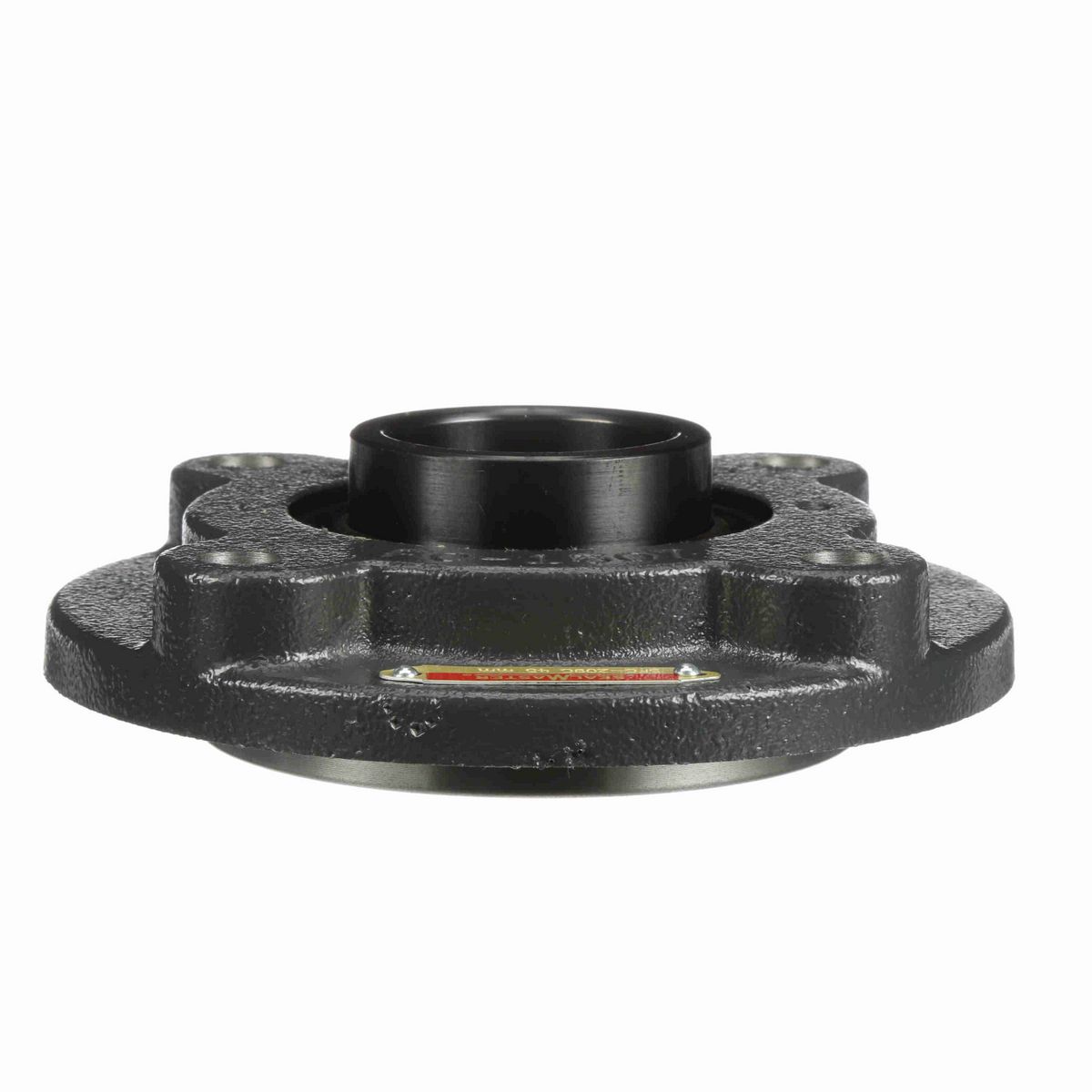 Sealmaster Mounted Cast Iron Flange Cartridge Ball Bearing - 52100 Bearing Steel, Black Oxided - Setscrew Lock - SFC-209C