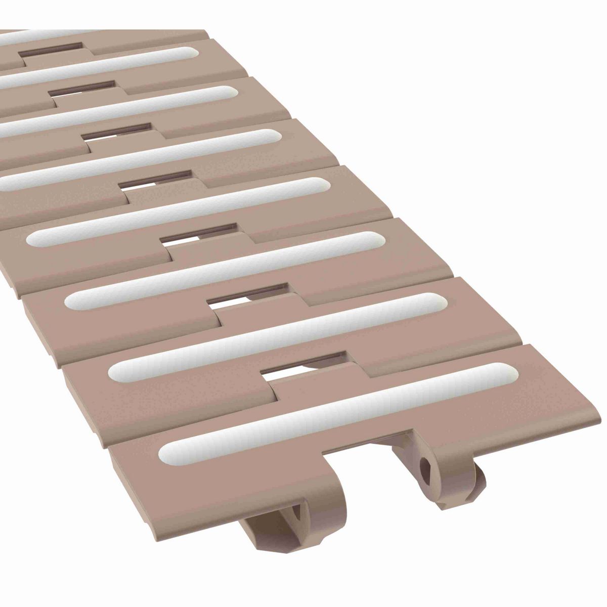 Rexnord 880TAB RubberTop® Side-flexing RubberTop®, Material: Tan Low Friction, Width: 4.5in, Pitch: 1.5in - L0880684291