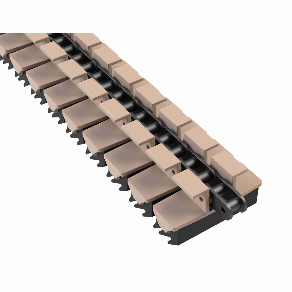 Rexnord 1873TAB SideGrip™ Side-flexing, Material: Tan Low Friction, Width: 3.75in, Pitch: 1.5in - LF1873-GJ