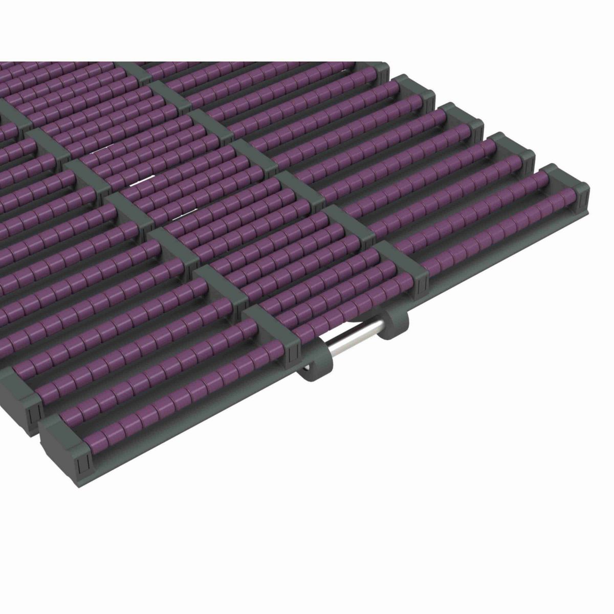 Rexnord HDFM LBP Side-flexing Low Backline Pressure, Material: Internally Lubricated Polyacetal (Grey), Width: 12in, Pitch: 1.5in - 752.88.20