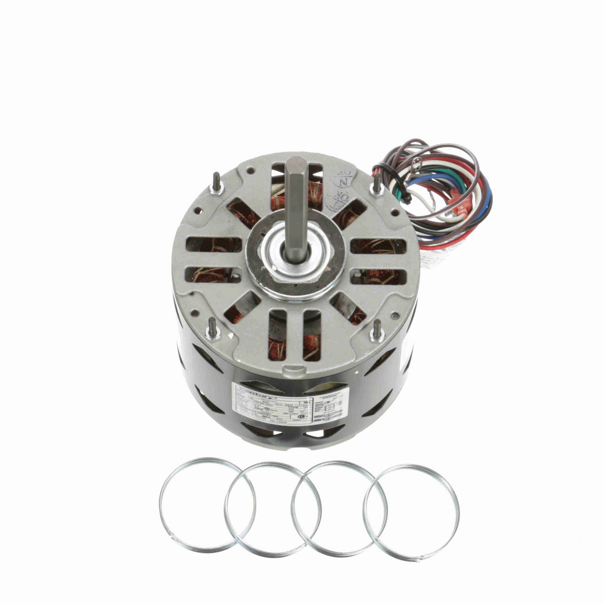 Century Fan and Blower Motor, 1/3 HP, 1 Ph, 60 Hz, 115 V, 1075 RPM, 3 Speed, 48 Frame, OPEN - DL1036