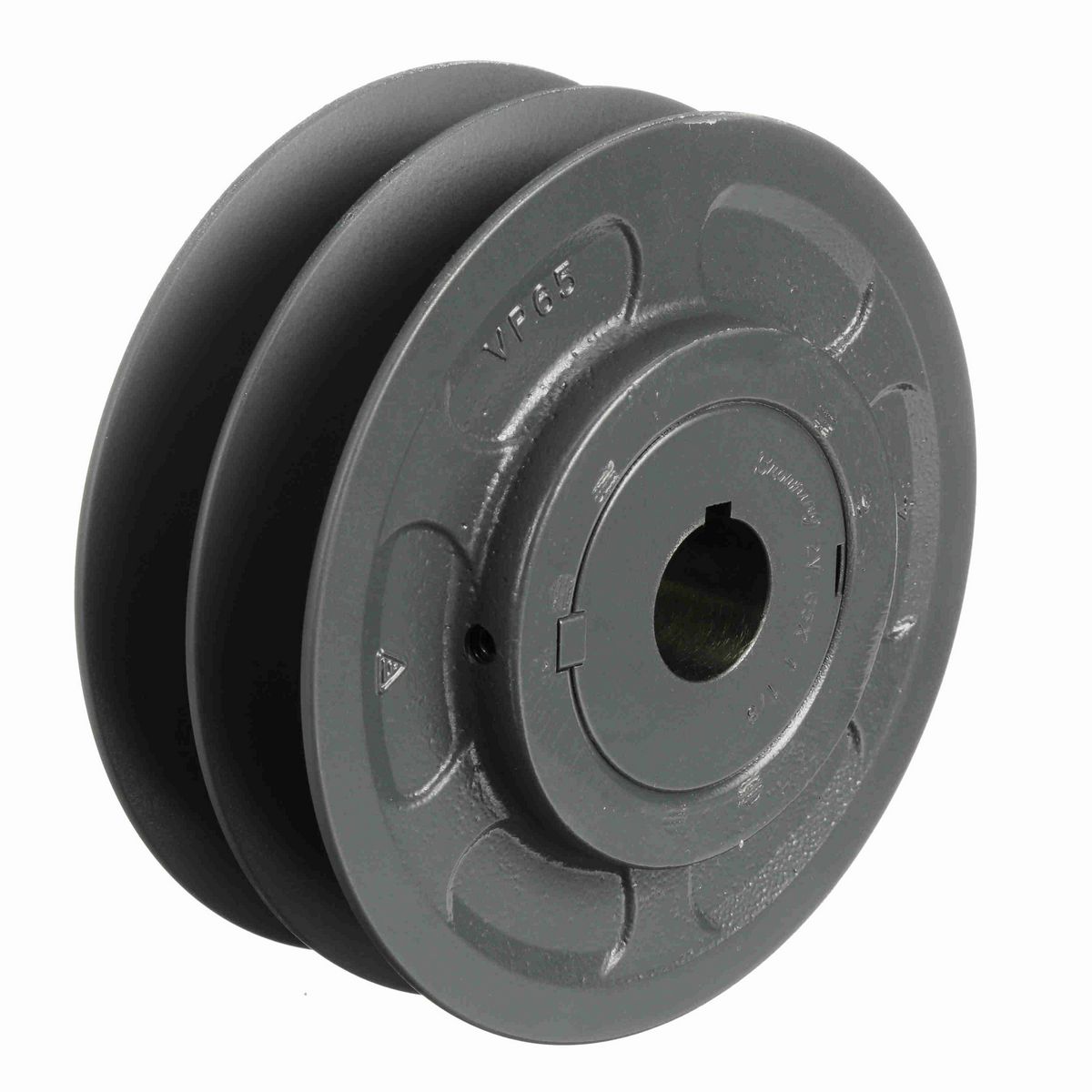 Browning 2 Groove Cast Iron Finish Bore FHP Variable Pitch Sheave - 2VP65X 1 1/8