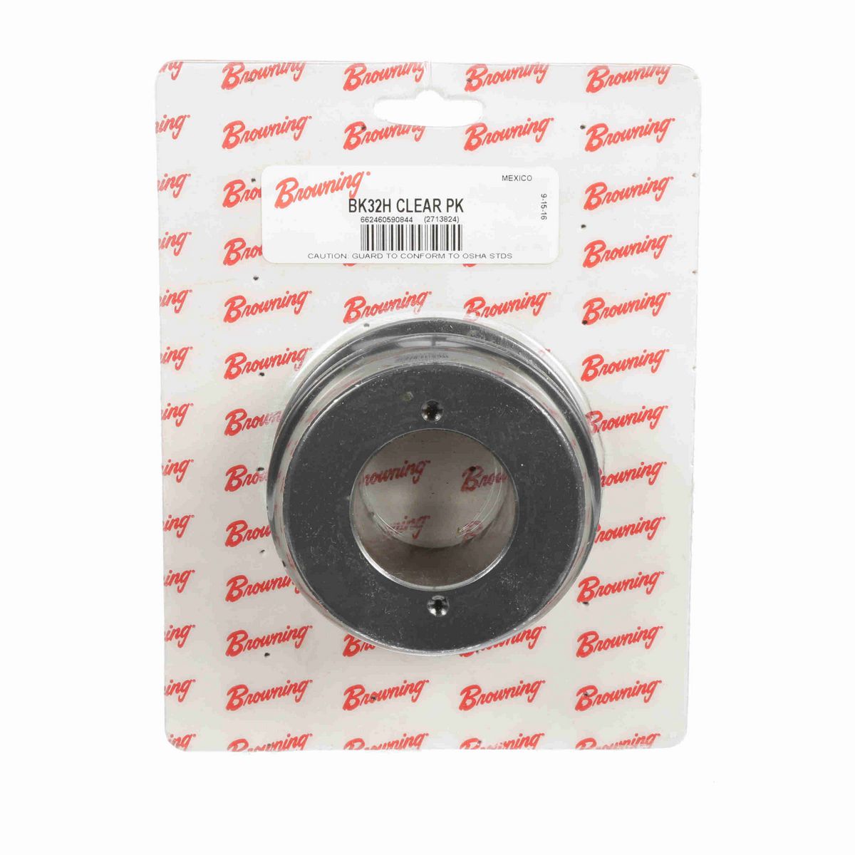 Browning 1 Groove Cast Iron FHP - Bushed Sheave Clear Pack - BK32H CLEAR PK