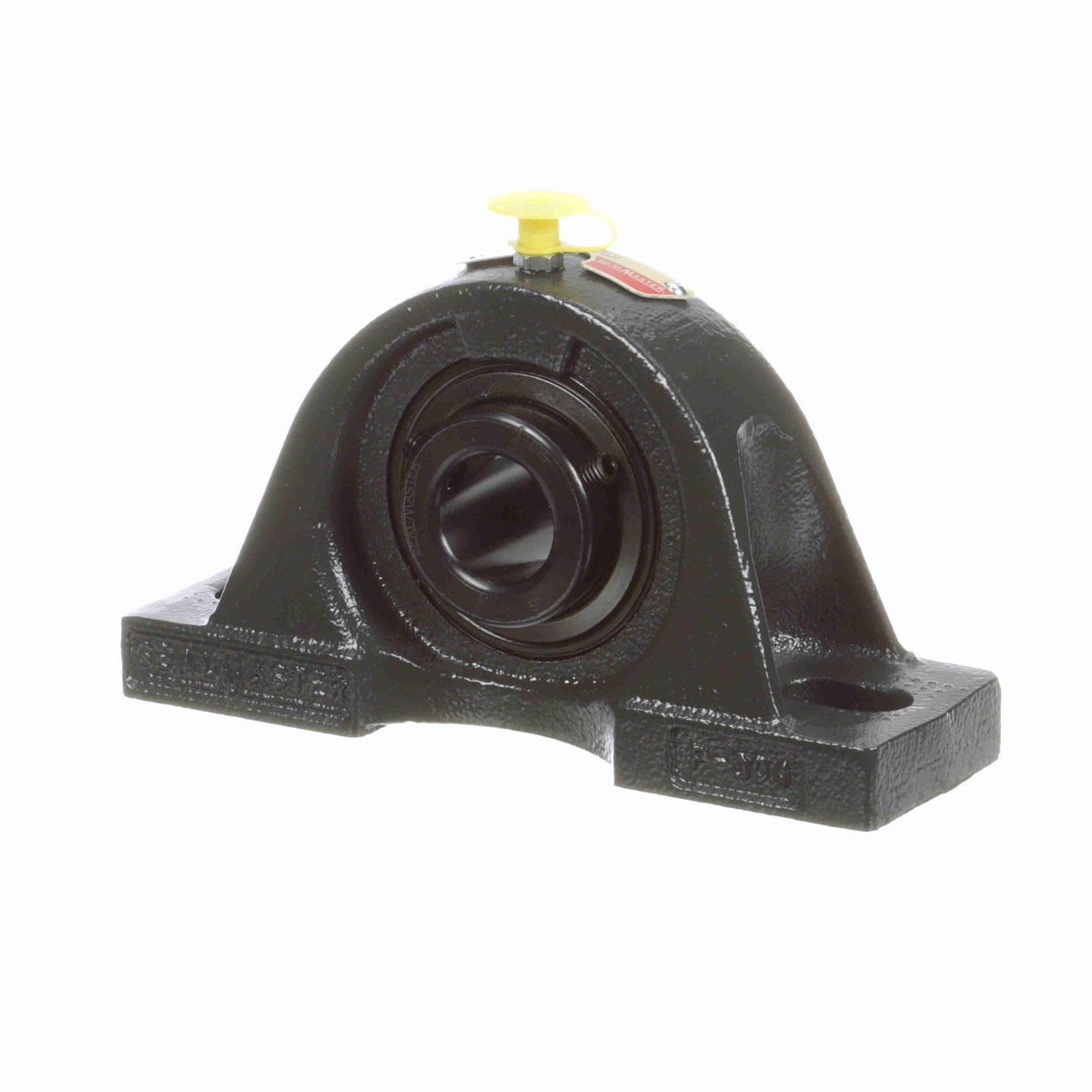 Sealmaster Mounted Cast Iron Two Bolt Pillow Block Ball Bearing - 52100 Bearing Steel, Black Oxided - Setscrew Lock - MP-15