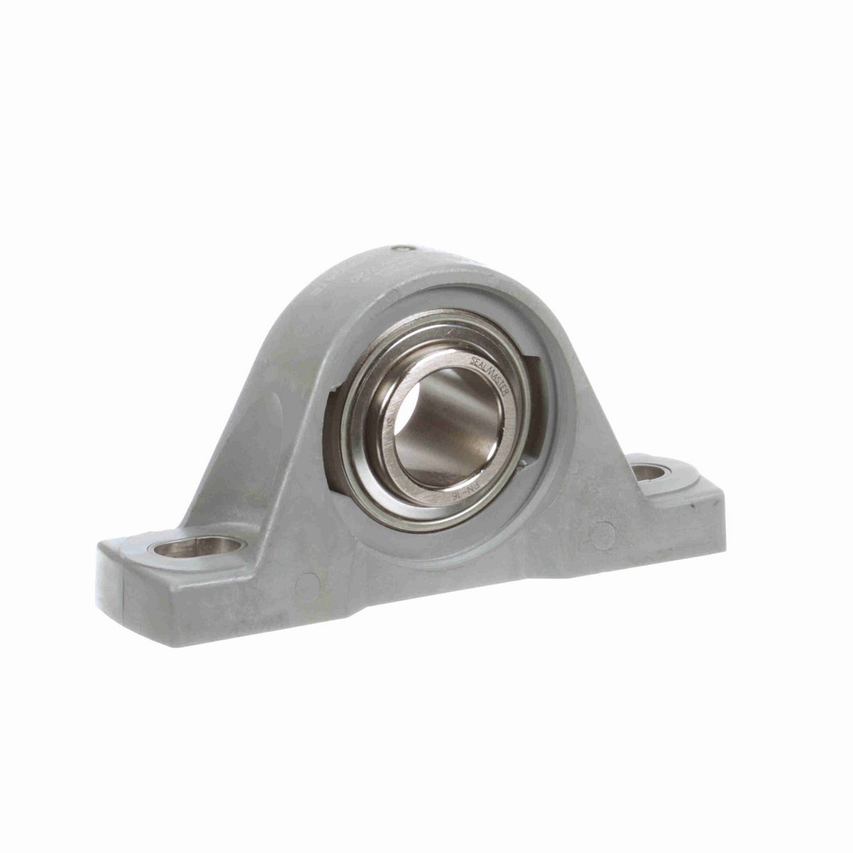 Sealmaster Mounted Composite Two Bolt Pillow Block Ball Bearing - 52100 Bearing Steel, Phosphorus Nickel Coated - Setscrew Lock - Corrosion Resistant - Reduced Maintenance - Lubed for Life - CRPC-PN16 RMW