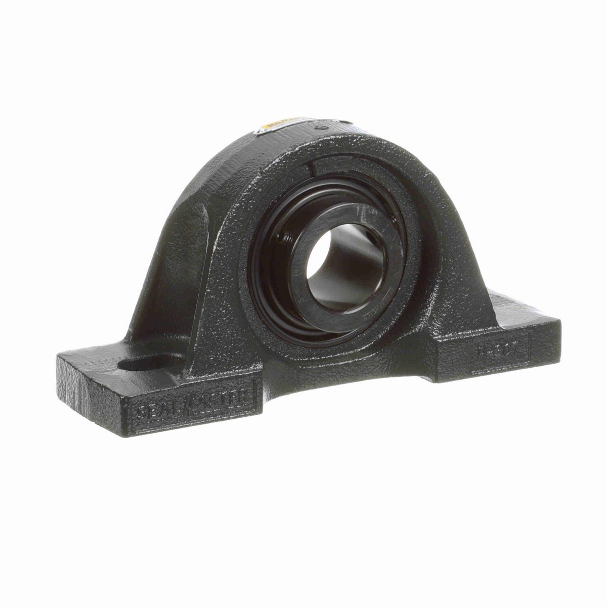 Sealmaster Mounted Cast Iron Two Bolt Pillow Block Ball Bearing - 52100 Bearing Steel, Black Oxided - Setscrew Lock - Reduced Maintenance - Lubed for Life - Air Handling - MP-24C RMA