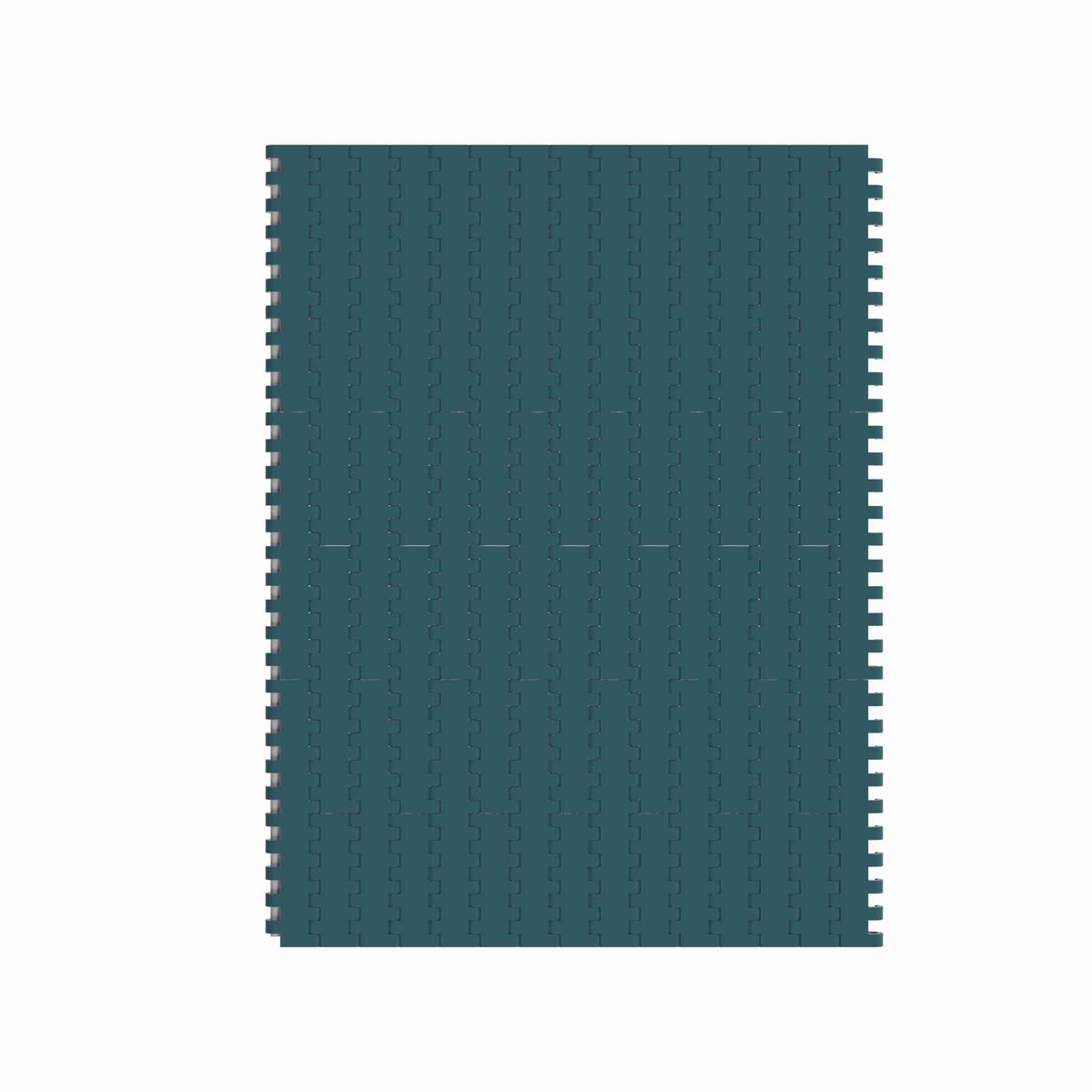 Rexnord 1005FT Straight Running Solid Top, Material: Green Low Friction Acetal, Width: 85mm, Pitch: 1in - 877.01.10