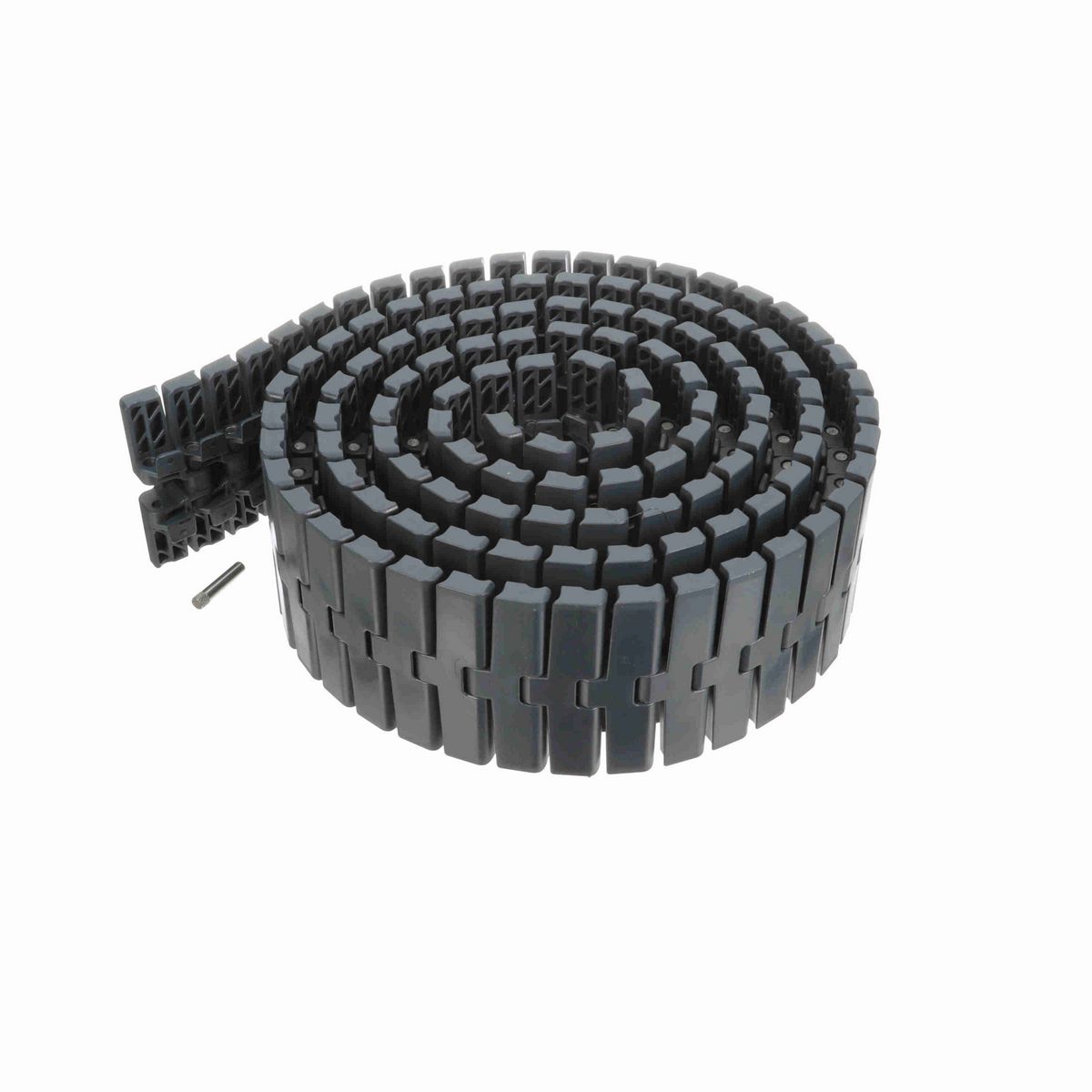 System Plast 2251FT-TAB Side-flexing Solid Top, Material: NG evo (Gray Blue), Width: 4.5in, Pitch: 1in - NGE2251FT-TAB-K450