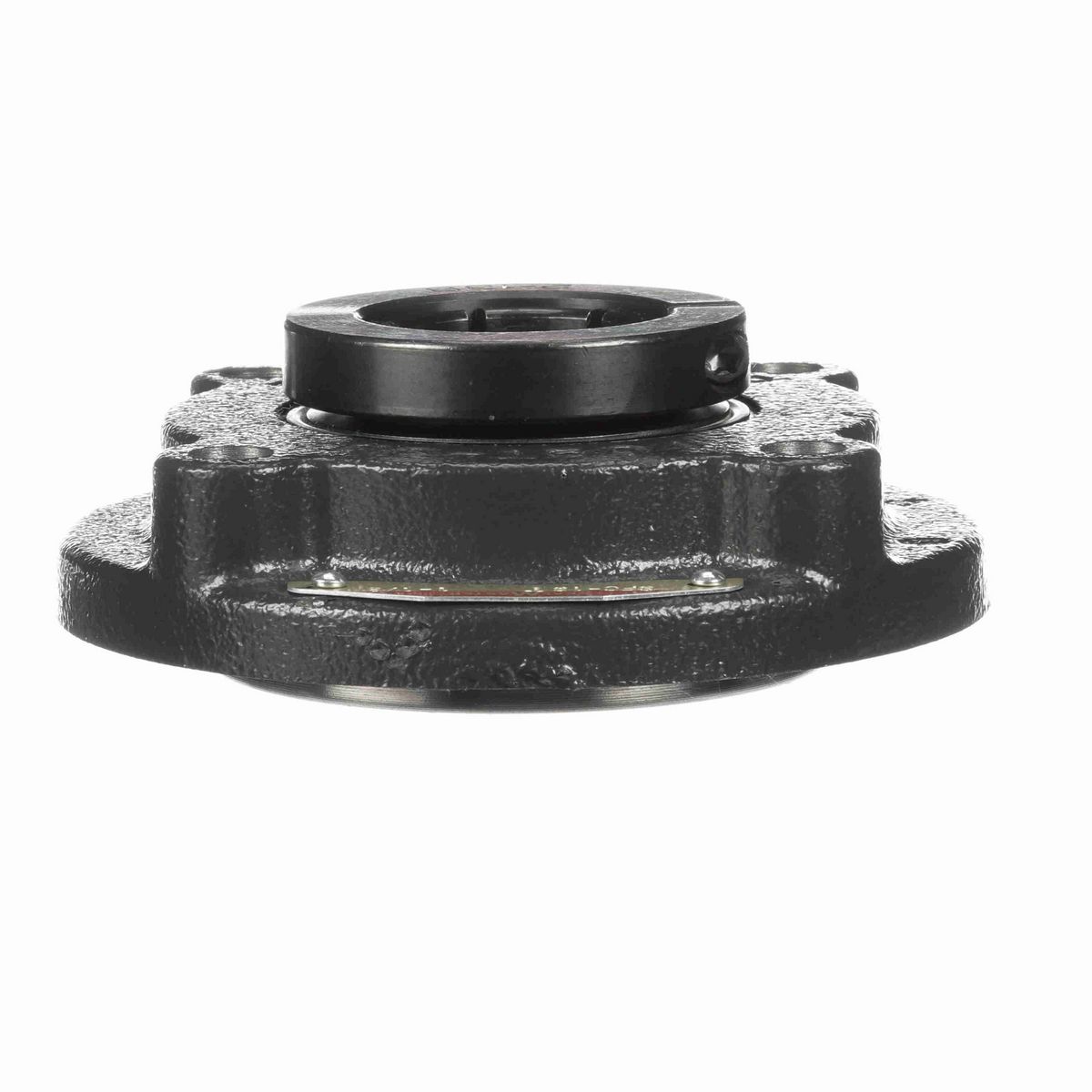 Sealmaster Mounted Cast Iron Flange Cartridge Ball Bearing - 52100 Bearing Steel, Black Oxided - Concentric Lock - SFC-18T