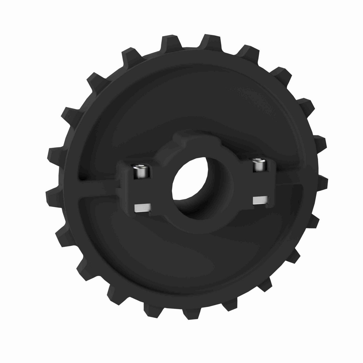 Rexnord 7700 Series Split Molded Nylon Sprocket with 21 Teeth and 1-7/16in Round Idler Bore - 614-63-9