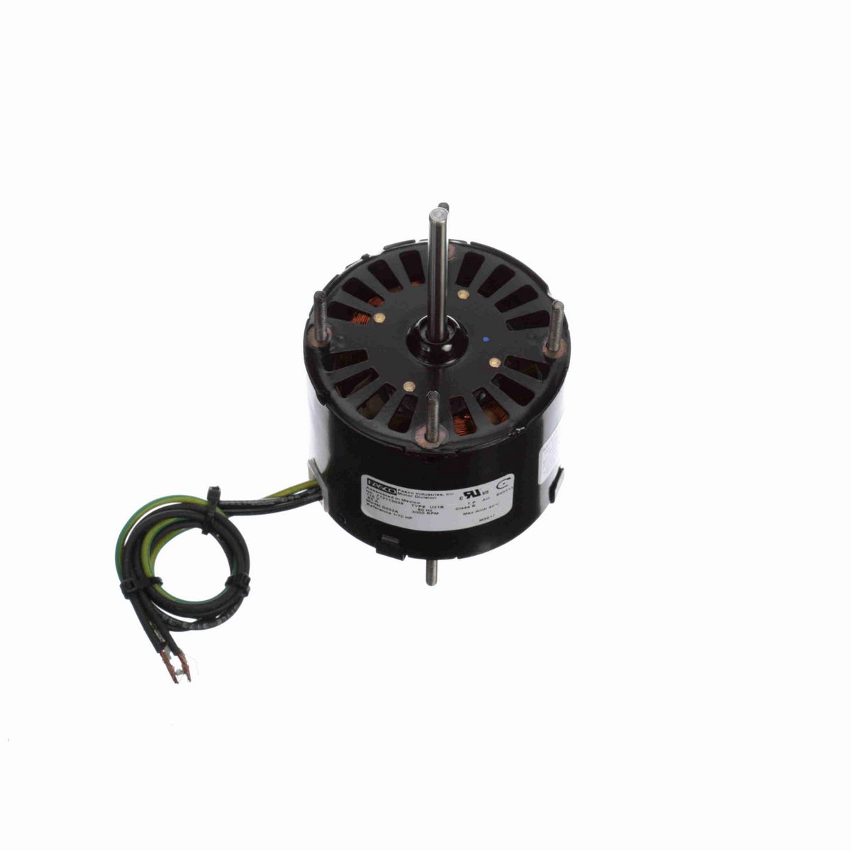 FASCO Ventilation Motor, 1/70 HP, 1 Ph, 60 Hz, 115 V, 3000 RPM, 1 Speed, 3.3" Diameter, OAO - D032A