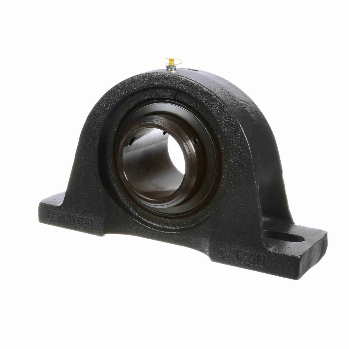 Sealmaster Mounted Cast Iron Two Bolt Pillow Block Ball Bearing - 52100 Bearing Steel, Black Oxided - Double Setscrew Lock - MPD-63
