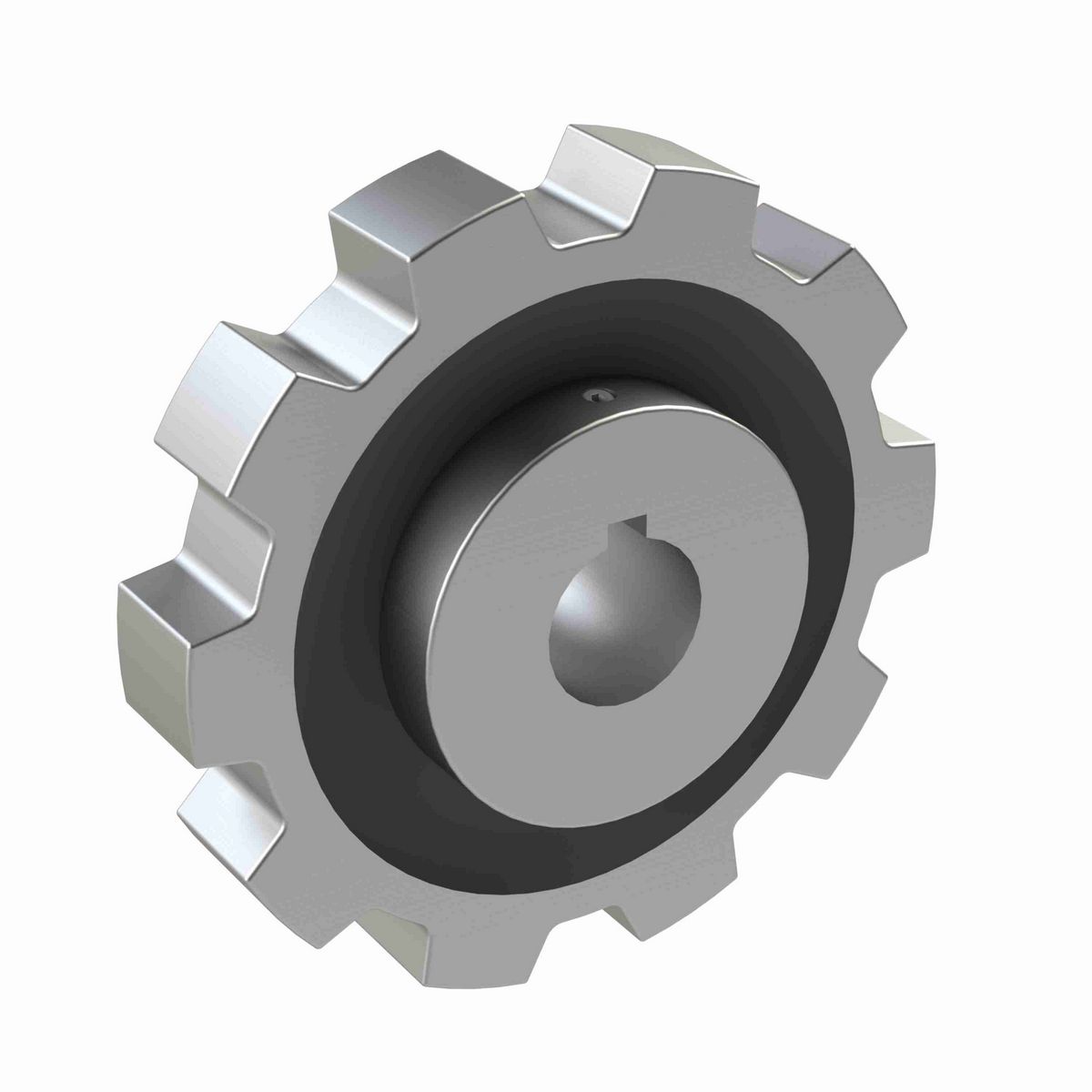 Rexnord 882 Series Solid One Piece Cast Iron Sprocket with 10 Teeth and a 1in Round Shaft-Ready Bore with Keyway & Setscrew - 401-323-6