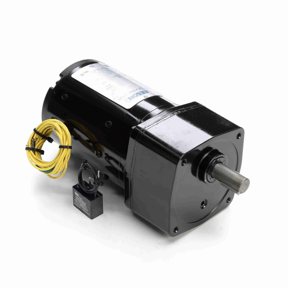 LEESON Parallel Shaft Gearmotor, 0.08 HP, 1 Ph, 60 Hz, 110 V, 14 RPM, L42Y Frame, TENV - 096002.00