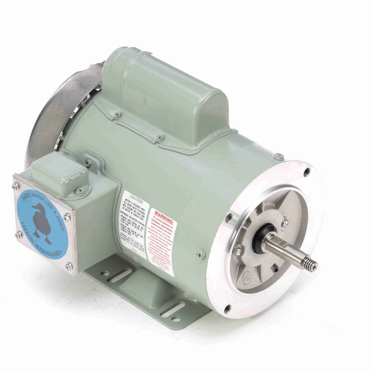 LEESON General Purpose Farm Duty Motor, 1 HP, 1 Ph, 60 Hz, 115/230 V, 3600 RPM, 56CZ Frame, TEFC - 119228.00