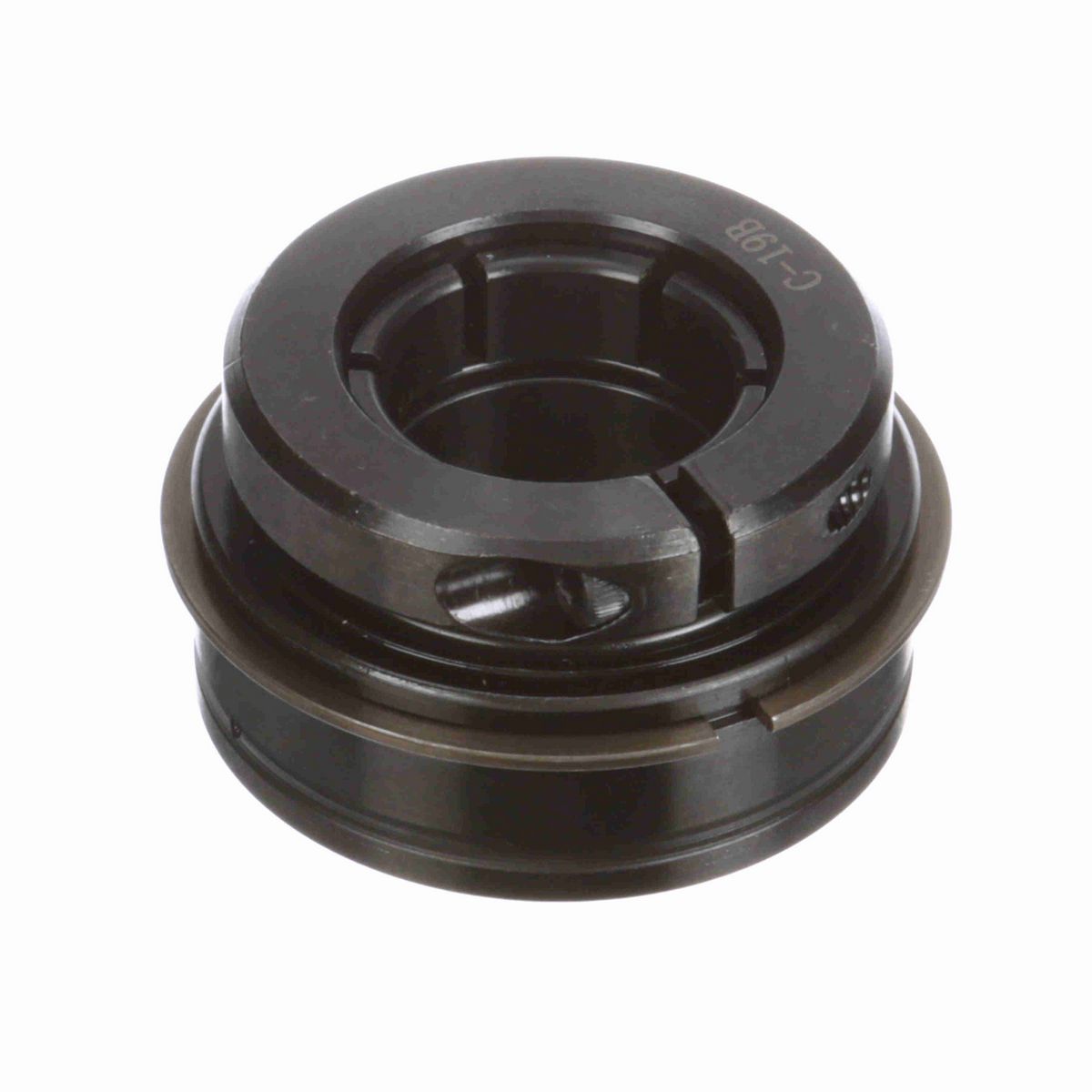 Sealmaster Mounted Insert Only Ball Bearing - 52100 Bearing Steel, Black Oxided - Concentric Lock - ER-206TMC